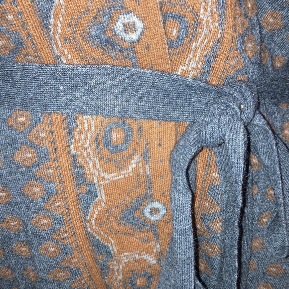 Anthro Field Flower Wrap Belted Cardigan - Picture 4 of 10